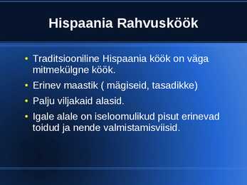 Hispaania köök #2