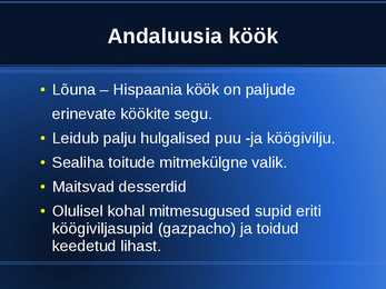 Hispaania köök #5