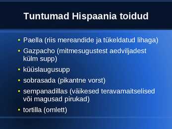 Hispaania köök #7