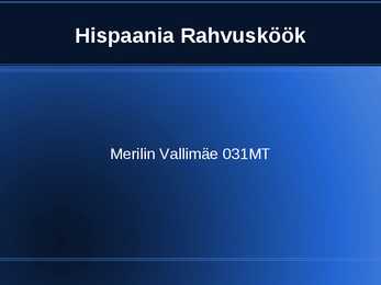Hispaania köök