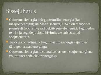 Geotermaalenergia #2