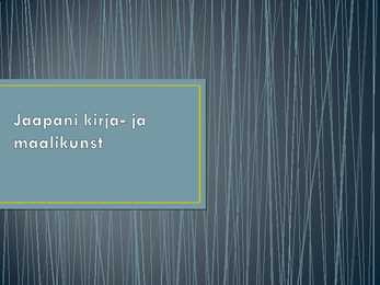 Jaapani kirja- ja maalikunst