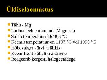 Magneesium #2