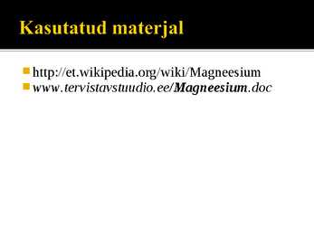 Magneesium #7