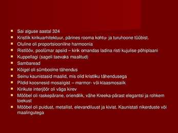 Bütsantsi arhidektuur #2
