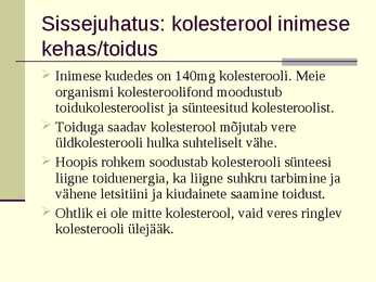 Kolesterool toidus #2