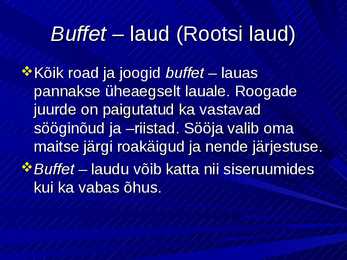 Buffetlaud #4