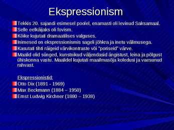 Lääne-Euroopa kunst 1920-1940 #5