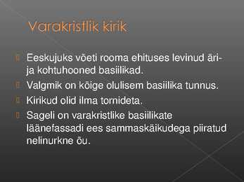 Varakristlik kunst #9
