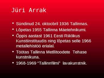 Jüri Arrak #2