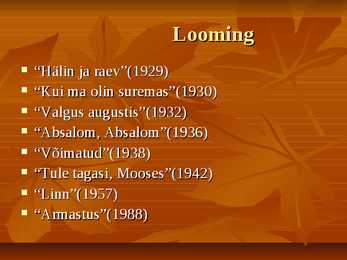William Faulkner-esitlus--Hälin ja raev #7