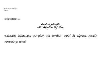 Rahvaluule väikeliigid #8