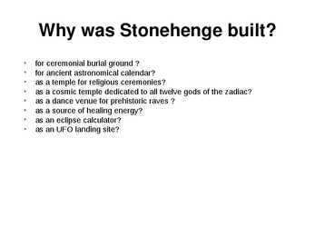 Presenatsioon STONEHENGE #5