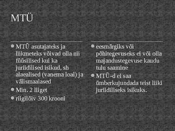 Ettevõtte juriidilise vormi valik #11