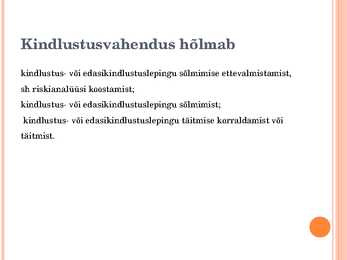 Kindlustusvahendus #2