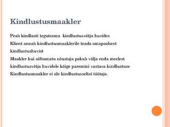 Kindlustusvahendus #4