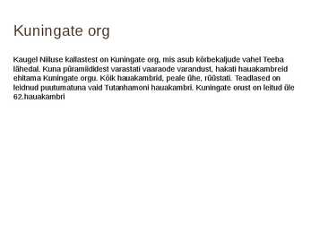 Ettekanne Egiptusest #16