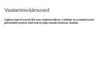 Ettekanne Egiptusest #10