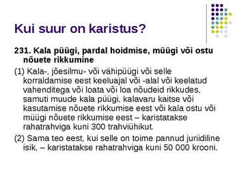 Kalapüügiseadus #12