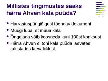 Kalapüügiseadus #13