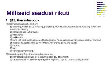 Kalapüügiseadus #5