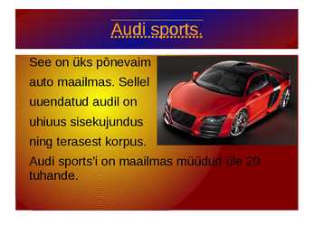 Sportautod #2