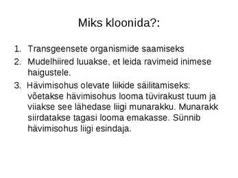 Rakendusbioloogia #30