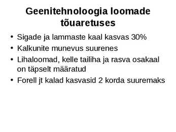 Rakendusbioloogia #49