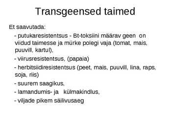 Rakendusbioloogia #50