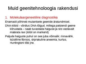 Rakendusbioloogia #62