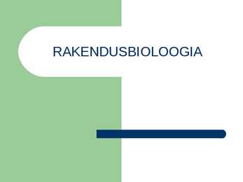 Rakendusbioloogia