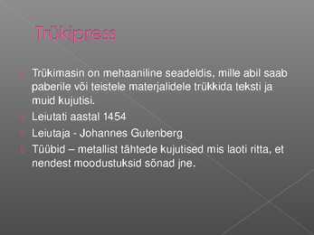 Renessansiaegsed avastused #2