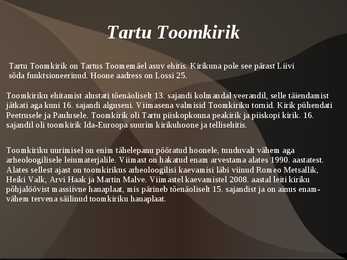 Tartu Toomemägi #13