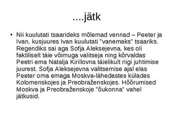 PEETER I #3
