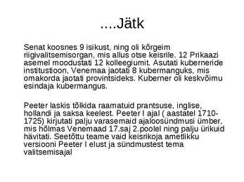 PEETER I #6