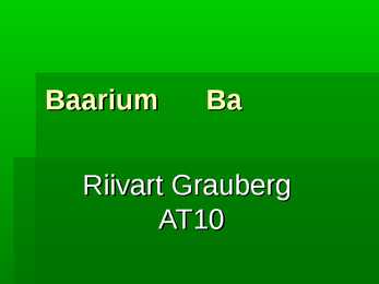 Baarium