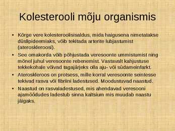 Kolesterool #6
