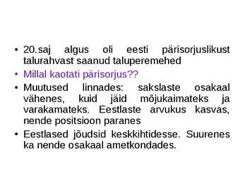 Eesti Venemaa koosseisus #2