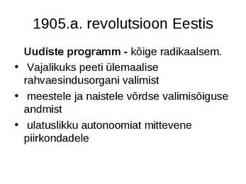 Eesti Venemaa koosseisus #8