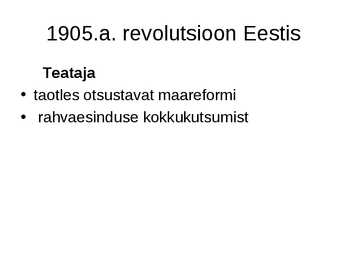 Eesti Venemaa koosseisus #10