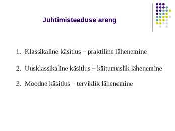 Juhtimise alused #5