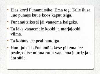 Punamütsike #2