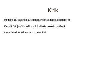 Talurahva Usuelu 18-sajandil #2