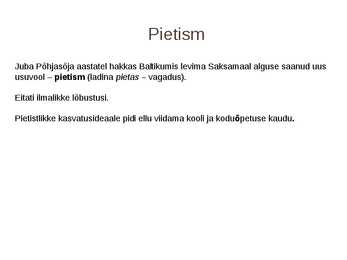 Talurahva Usuelu 18-sajandil #3