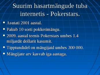 Globaliseerumine- hasartmängud #6