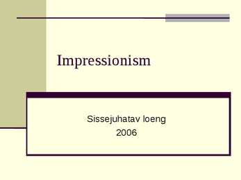 Impressionism