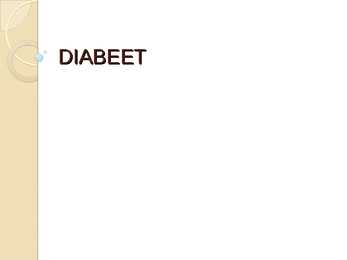 Diabeet