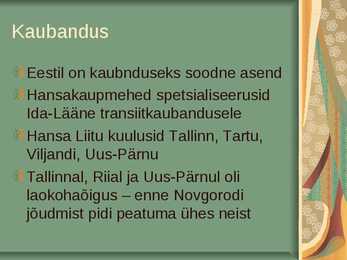 Linnad ja kaubandus- #14