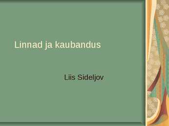Linnad ja kaubandus-