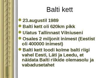Balti kett #2
